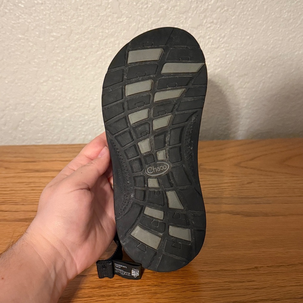 Kids Black Chaco Sandals - Picture 6 of 10